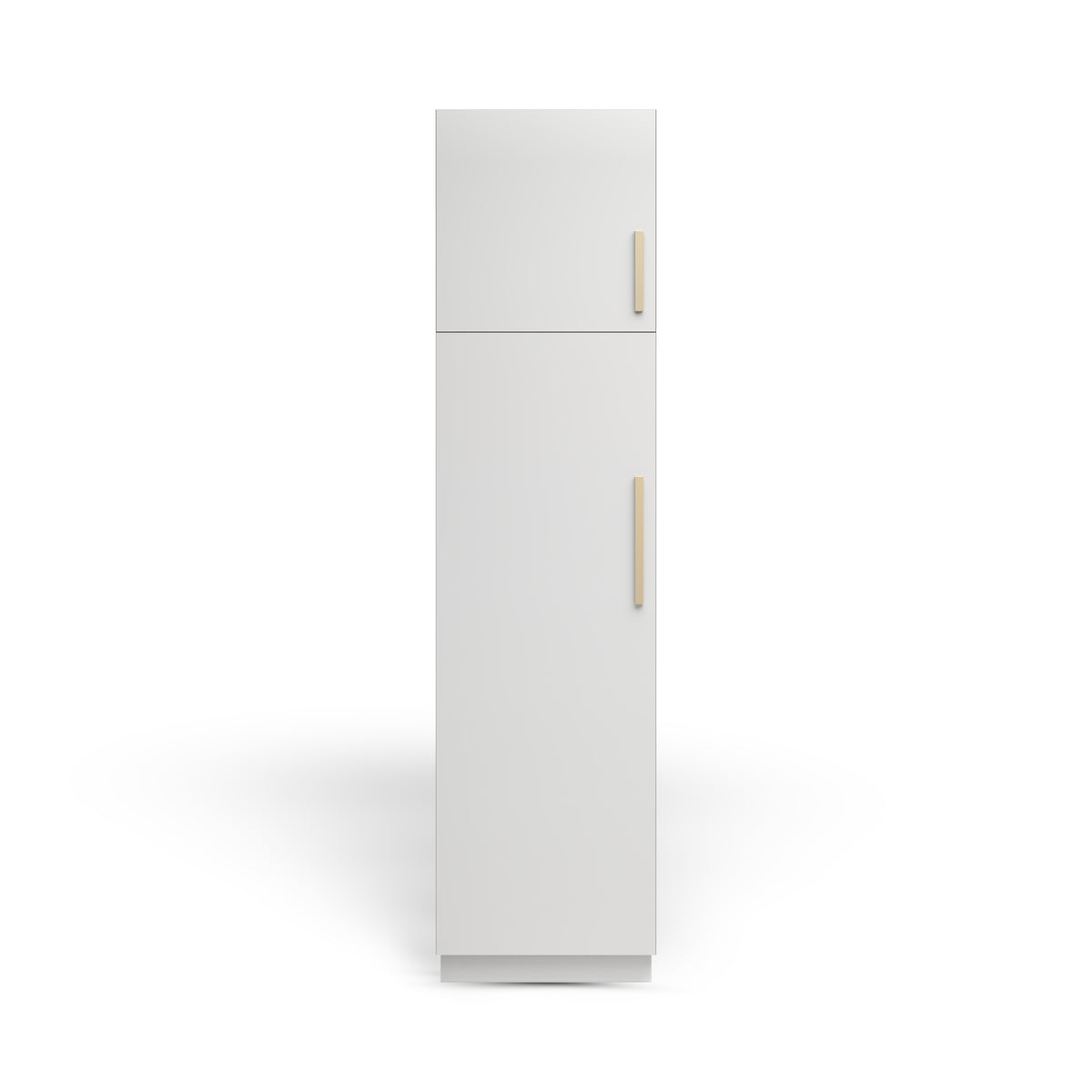 Linen Cabinet 2D, Ash Matte, Satin Gold