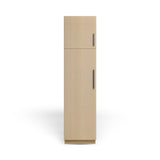 Linen Cabinet 2D, Desert Oak, Matte Black