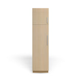 Linen Cabinet 2D, Desert Oak, Polished Chrome