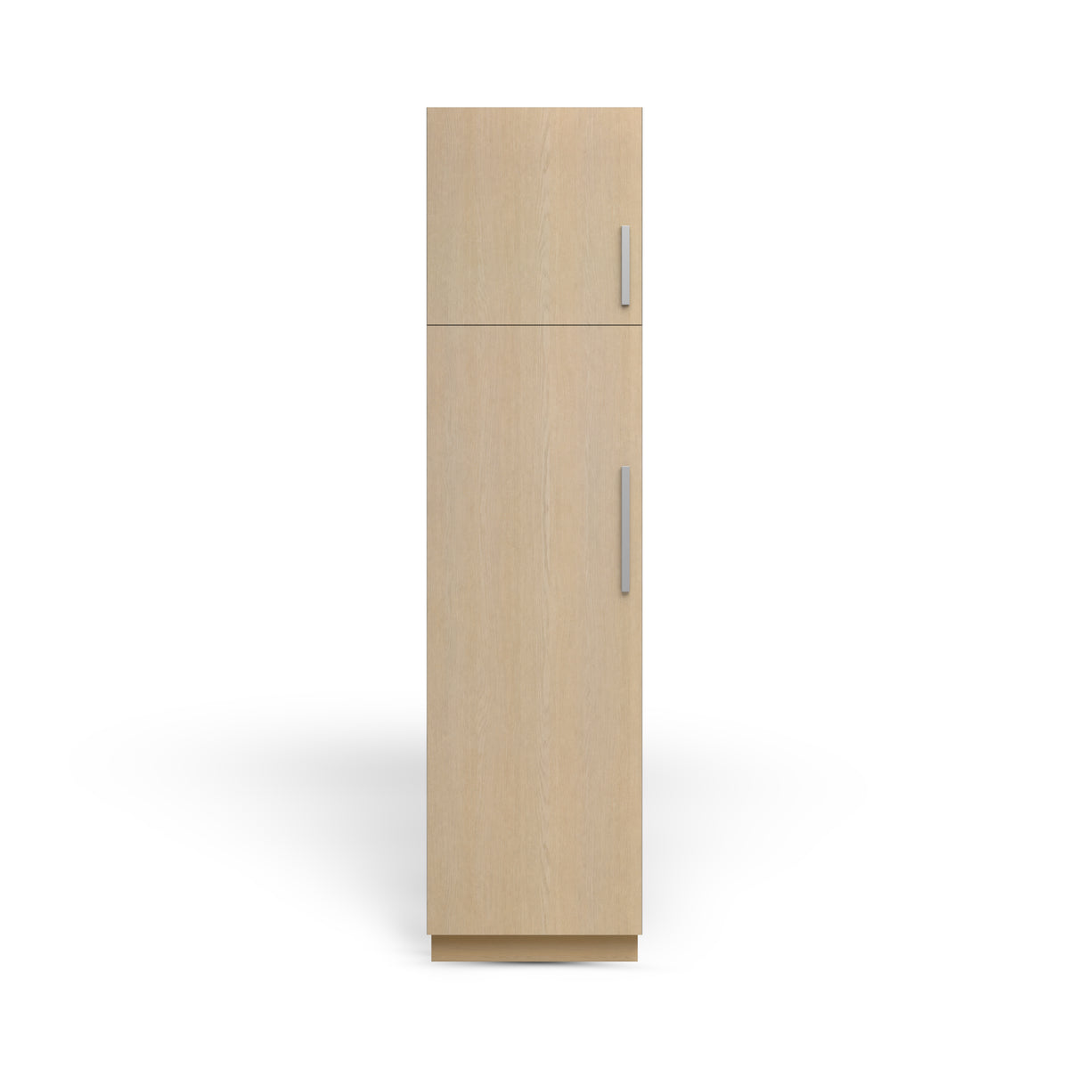 Linen Cabinet 2D, Desert Oak, Polished Chrome