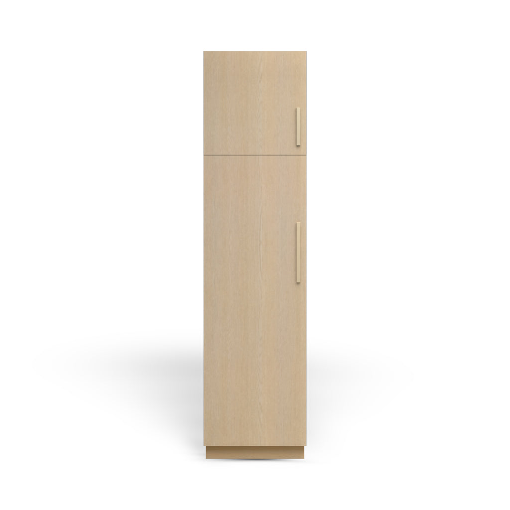 Linen Cabinet 2D, Desert Oak, Satin Gold