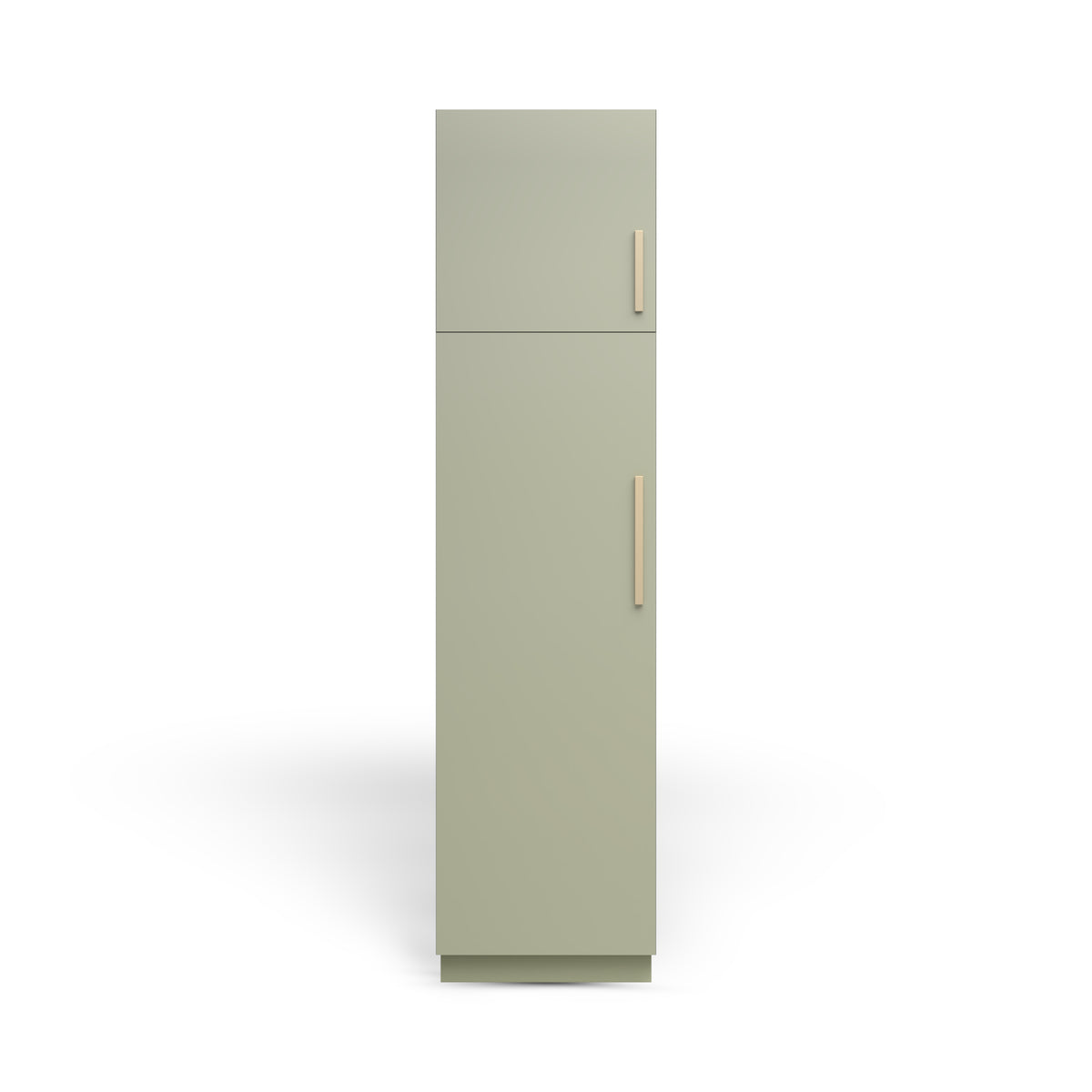 Linen Cabinet 2D, Rainforest Matte, Satin Gold