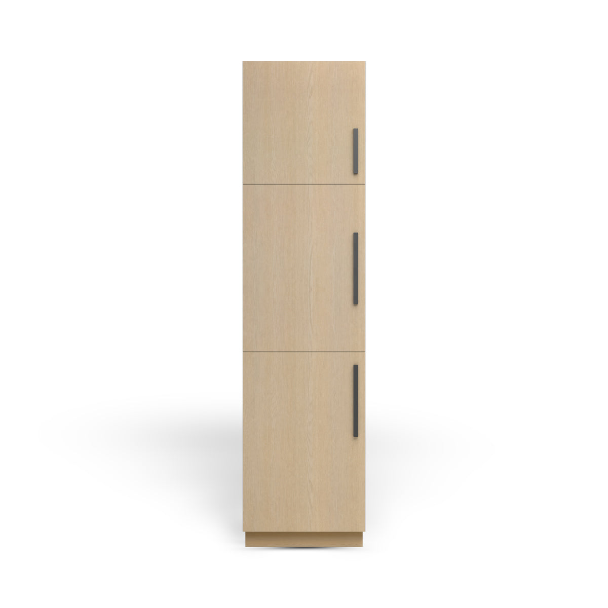 Linen Cabinet 3D, Desert Oak, Matte Black