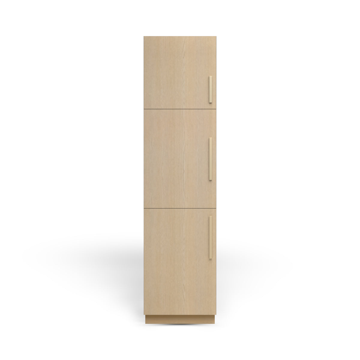 Linen Cabinet 3D, Desert Oak, Satin Gold