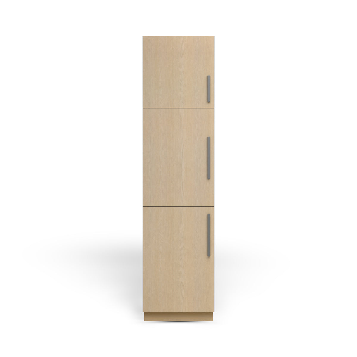 Linen Cabinet 3D, Desert Oak, Satin Nickel