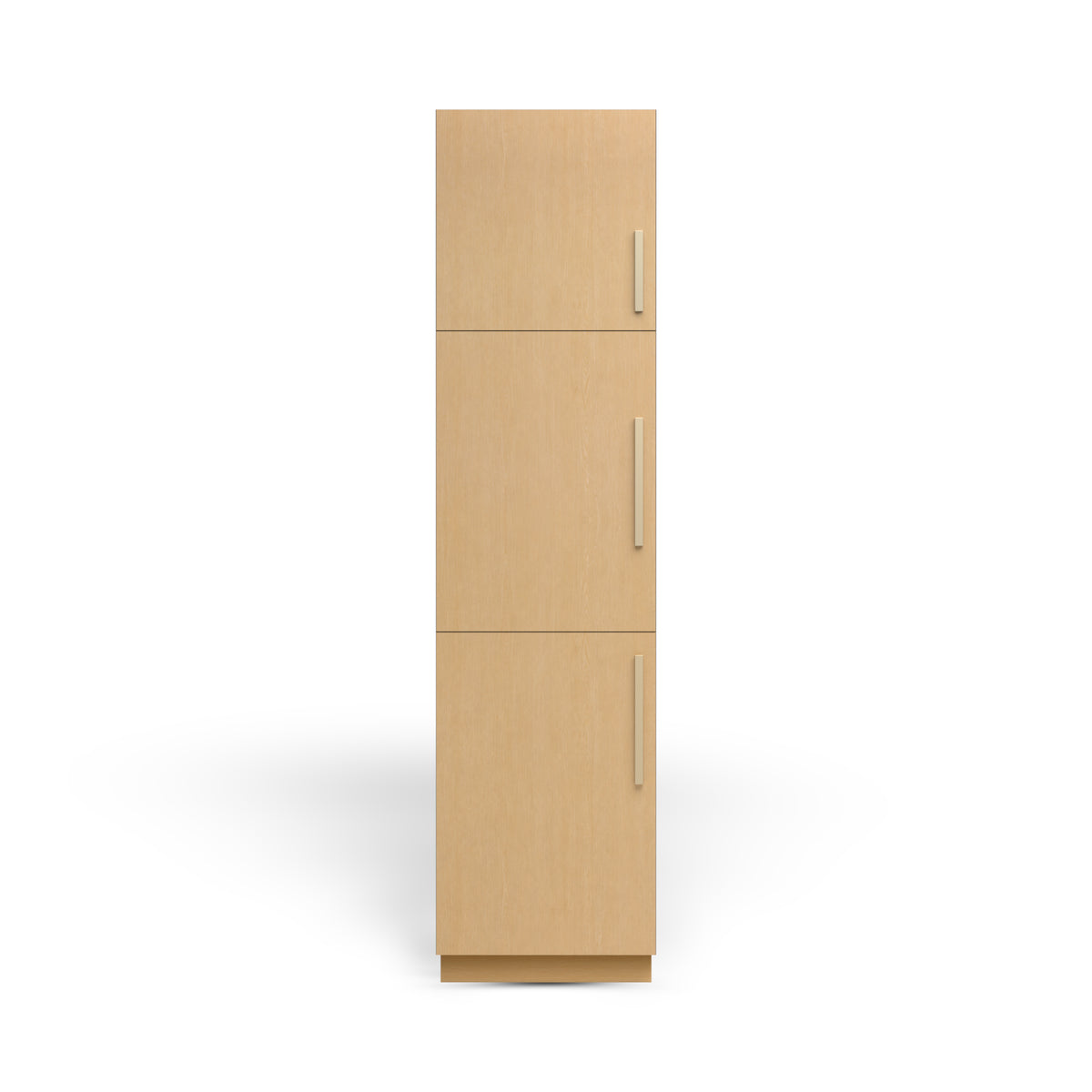 Linen Cabinet 3D, Ivory Infinite Oak, Satin Gold