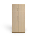 Linen Cabinet 4D, Desert Oak, Satin Gold