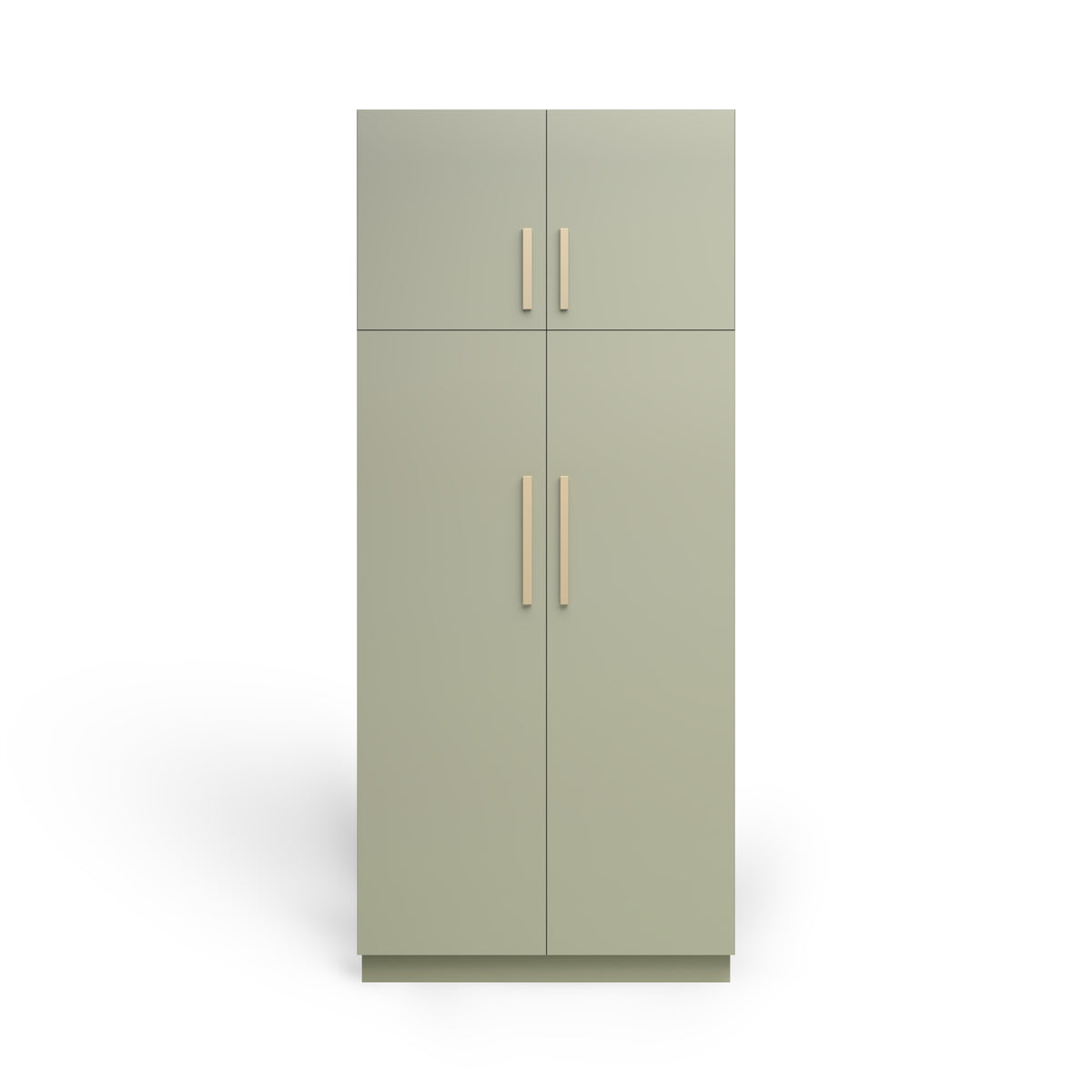 Linen Cabinet 4D, Rainforest Matte, Satin Gold