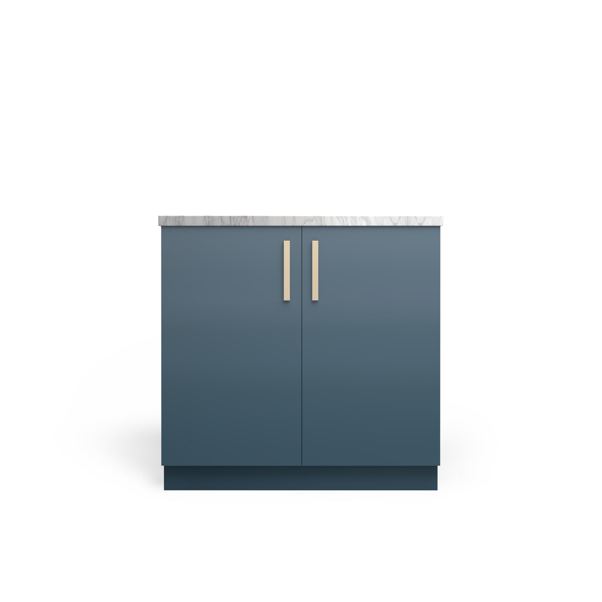 Sink Base Modern, Oceanic Matte, Satin Gold