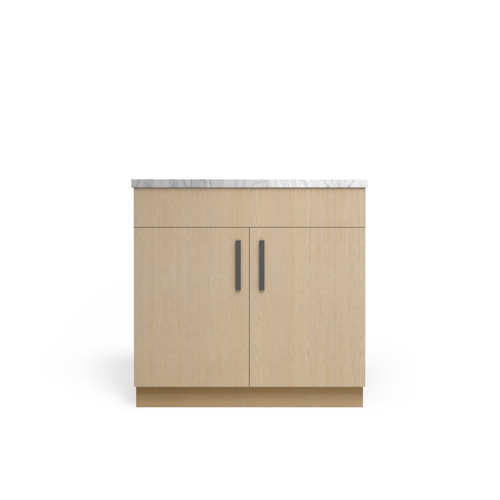 Sink Base Standard, Desert Oak, Matte Black