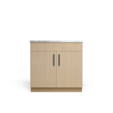 Sink Base Standard, Desert Oak, Matte Black