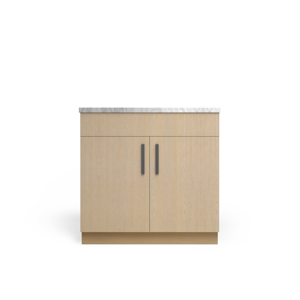 Sink Base Standard, Desert Oak, Matte Black