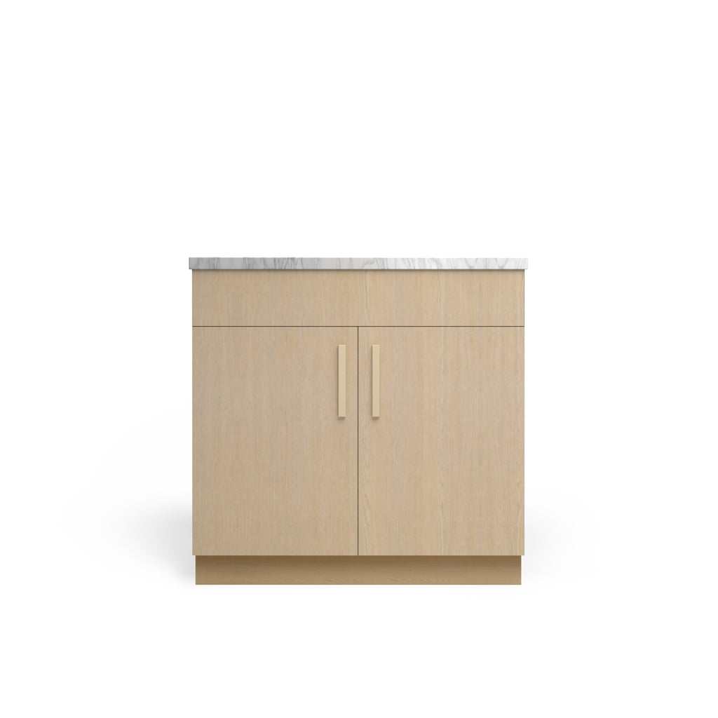Sink Base Standard, Desert Oak, Satin Gold