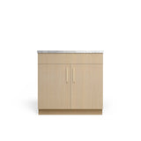 Sink Base Standard, Desert Oak, Satin Gold