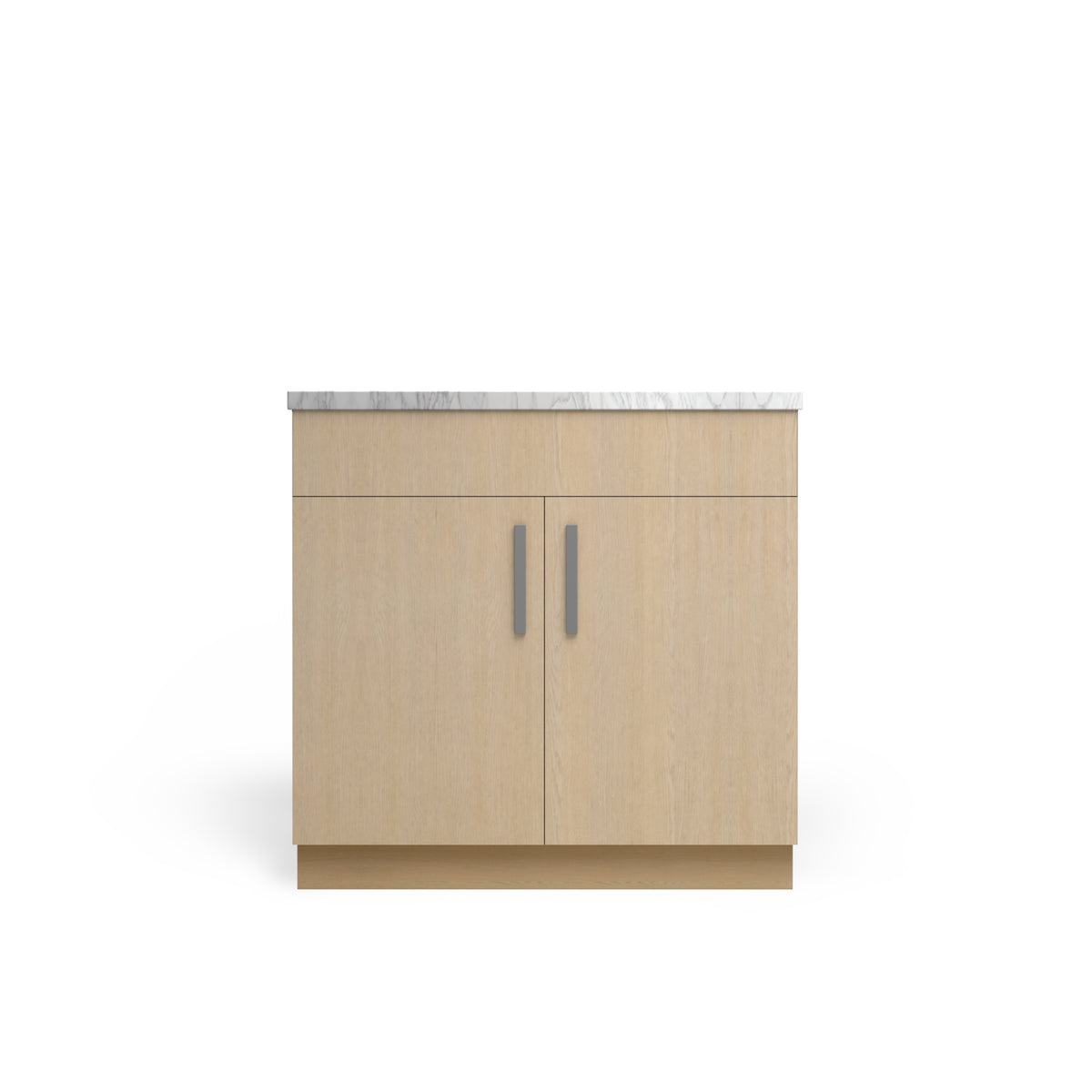 Sink Base Standard, Desert Oak, Satin Nickel