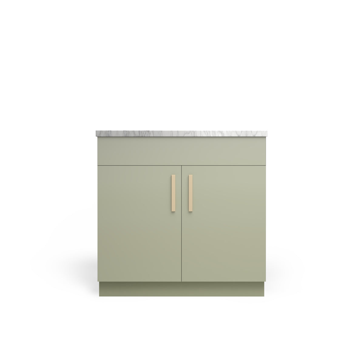Sink Base Standard, Rainforest Matte, Satin Gold