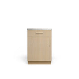 Vanity Base B1DW1D, Desert Oak, Satin Gold