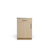 Vanity Base B1DW1D, Desert Oak, Satin Nickel