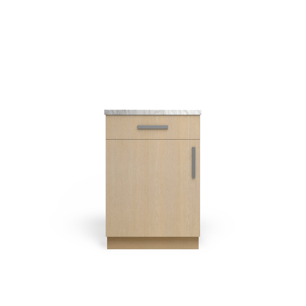 Vanity Base B1DW1D, Desert Oak, Satin Nickel