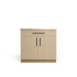 Vanity Base B1DW2D, Desert Oak, Matte Black