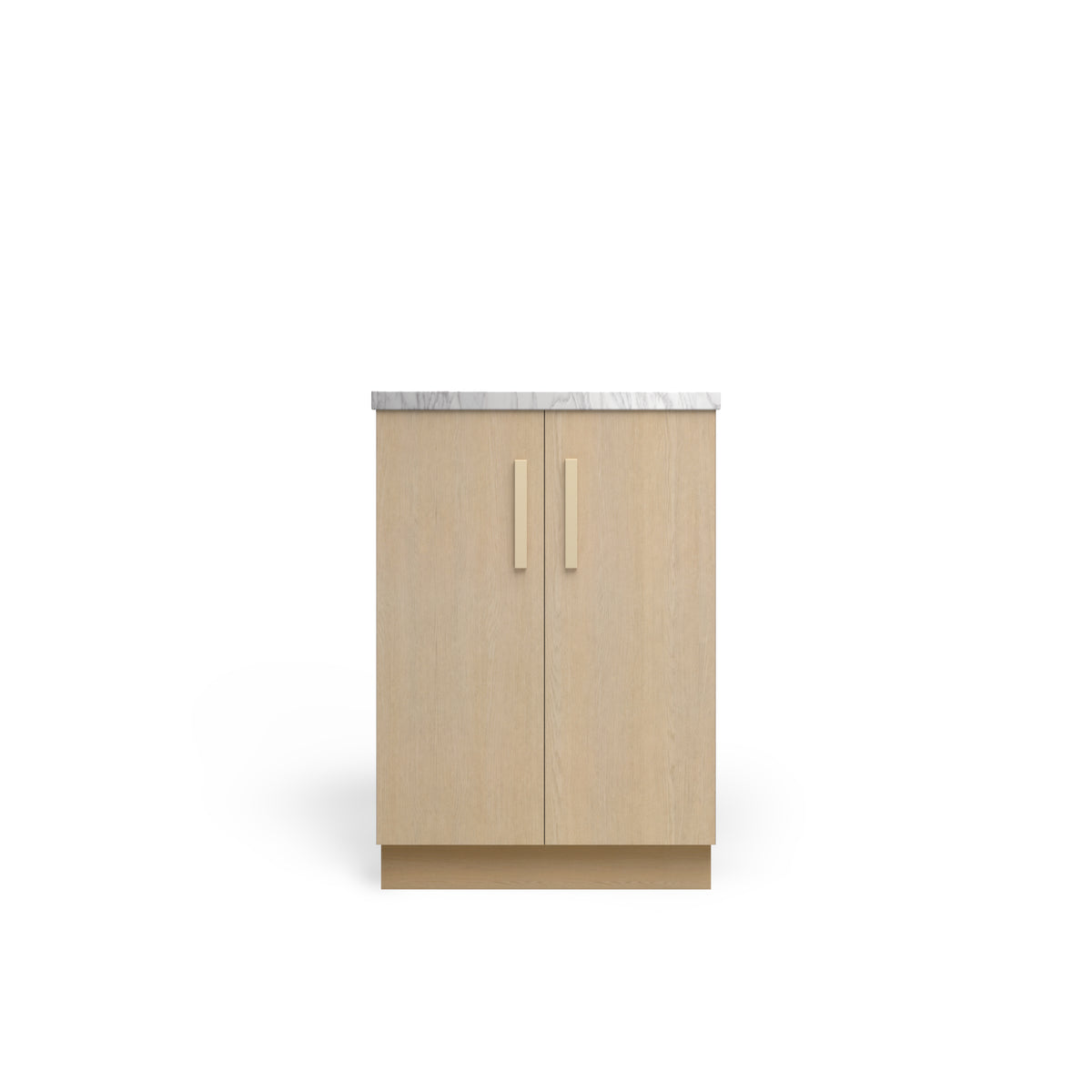 Vanity Base B2D, Desert Oak, Satin Gold