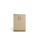Vanity Base B2D, Desert Oak, Satin Nickel
